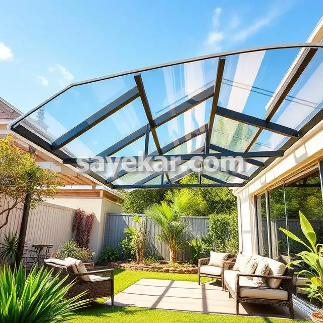 سقف حیاط خلوت در شرق تهران