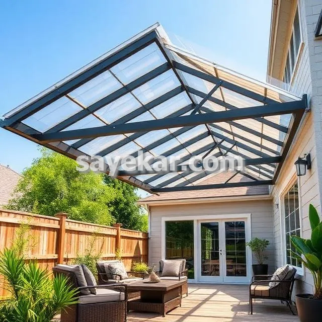 سقف حیاط خلوت در غرب تهران