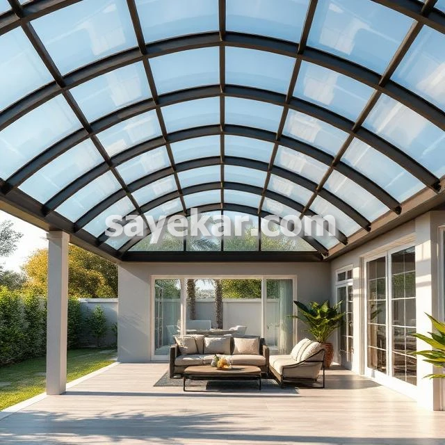 طراحی و ساخت سقف هلالی حرفه ای