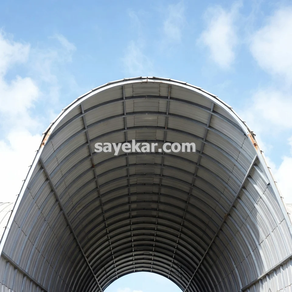 قیمت و هزینه ی سقف هلالی